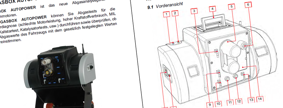 DAkkS Kalibrierung Reparatur Wartung Kundendienst Kfz Abgasmessgerät AU Gerät TEXA Gasbos Opabox Saxon Junkalor Infralyt smart opacilyt 1030